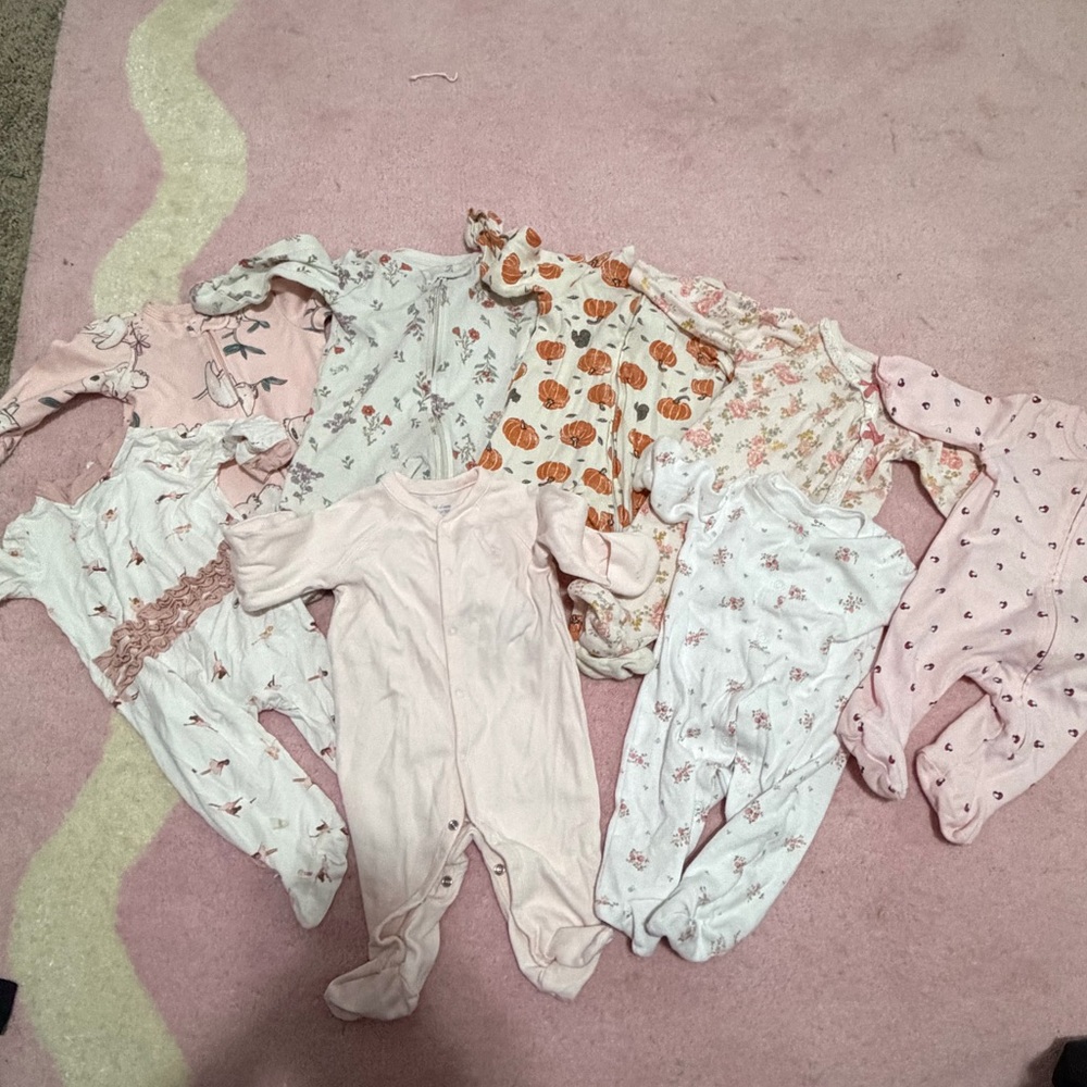 Assorted Baby Onesies and Sleepers newborn